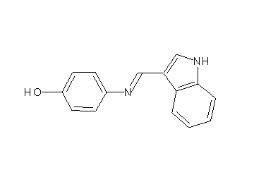 4-[(1H-indol-3-ylmethylene)amino]phenol