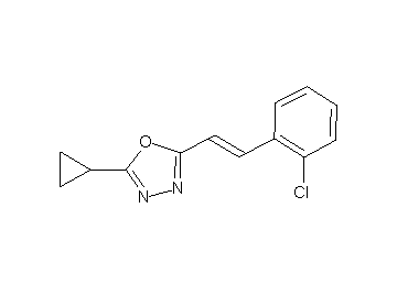 2-[2-(2-chlorophenyl)vinyl]-5-cyclopropyl-1,3,4-oxadiazole
