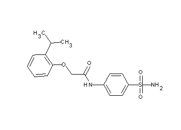 N-[4-(aminosulfonyl)phenyl]-2-(2-isopropylphenoxy)acetamide