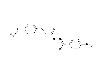 N'-[1-(4-aminophenyl)ethylidene]-2-(4-methoxyphenoxy)acetohydrazide