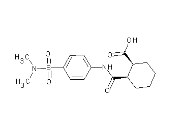 2-[({4-[(dimethylamino)sulfonyl]phenyl}amino)carbonyl]cyclohexanecarboxylic acid