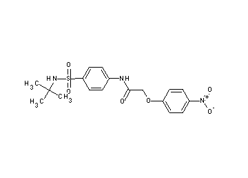 N-{4-[(tert-butylamino)sulfonyl]phenyl}-2-(4-nitrophenoxy)acetamide
