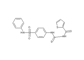 N-({[4-(anilinosulfonyl)phenyl]amino}carbonothioyl)-2-thiophenecarboxamide