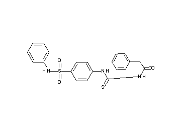 N-({[4-(anilinosulfonyl)phenyl]amino}carbonothioyl)-2-phenylacetamide