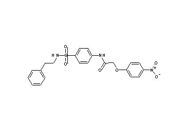 2-(4-nitrophenoxy)-N-(4-{[(2-phenylethyl)amino]sulfonyl}phenyl)acetamide