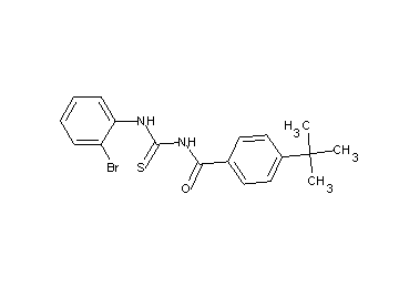 N-{[(2-bromophenyl)amino]carbonothioyl}-4-tert-butylbenzamide