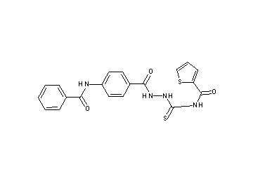 N-({2-[4-(benzoylamino)benzoyl]hydrazino}carbonothioyl)-2-thiophenecarboxamide