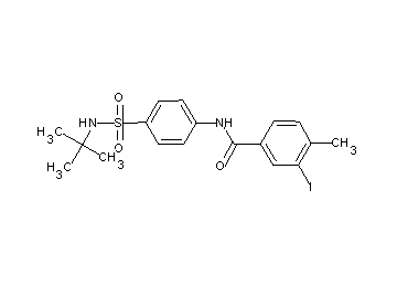 N-{4-[(tert-butylamino)sulfonyl]phenyl}-3-iodo-4-methylbenzamide