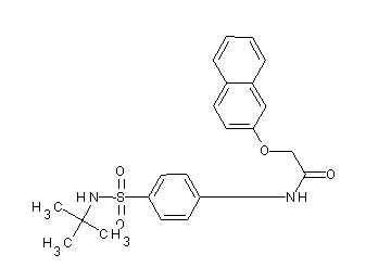 N-{4-[(tert-butylamino)sulfonyl]phenyl}-2-(2-naphthyloxy)acetamide