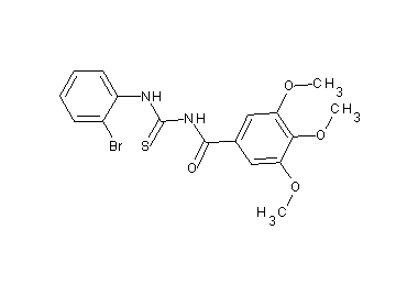 N-{[(2-bromophenyl)amino]carbonothioyl}-3,4,5-trimethoxybenzamide
