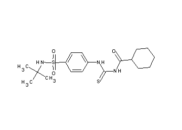 N-[({4-[(tert-butylamino)sulfonyl]phenyl}amino)carbonothioyl]cyclohexanecarboxamide