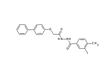 N'-[(4-biphenylyloxy)acetyl]-3-iodo-4-methylbenzohydrazide