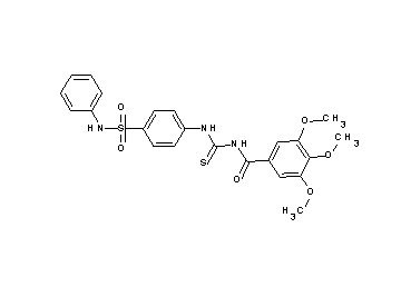 N-({[4-(anilinosulfonyl)phenyl]amino}carbonothioyl)-3,4,5-trimethoxybenzamide