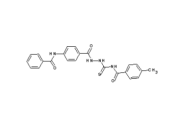 N-({2-[4-(benzoylamino)benzoyl]hydrazino}carbonothioyl)-4-methylbenzamide