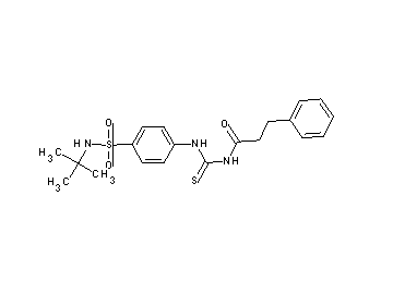 N-[({4-[(tert-butylamino)sulfonyl]phenyl}amino)carbonothioyl]-3-phenylpropanamide