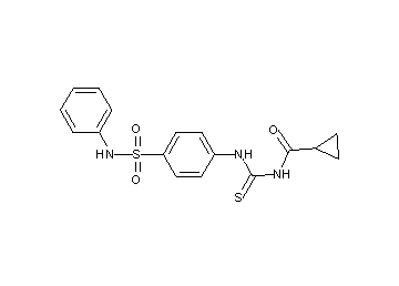 N-({[4-(anilinosulfonyl)phenyl]amino}carbonothioyl)cyclopropanecarboxamide