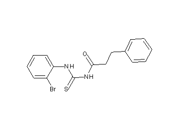 N-{[(2-bromophenyl)amino]carbonothioyl}-3-phenylpropanamide