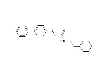 2-(4-biphenylyloxy)-N-[2-(1-cyclohexen-1-yl)ethyl]acetamide
