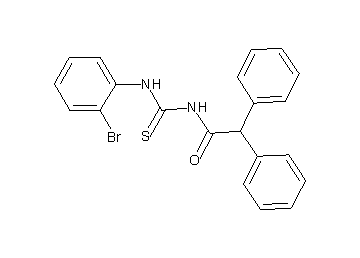 N-{[(2-bromophenyl)amino]carbonothioyl}-2,2-diphenylacetamide