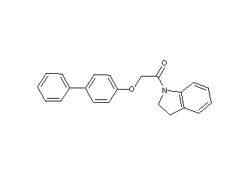 1-[(4-biphenylyloxy)acetyl]indoline