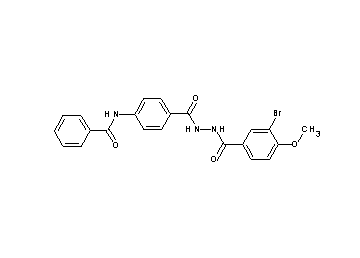 N-(4-{[2-(3-bromo-4-methoxybenzoyl)hydrazino]carbonyl}phenyl)benzamide