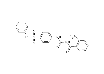 N-({[4-(anilinosulfonyl)phenyl]amino}carbonothioyl)-2-methylbenzamide