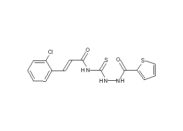 3-(2-chlorophenyl)-N-{[2-(2-thienylcarbonyl)hydrazino]carbonothioyl}acrylamide