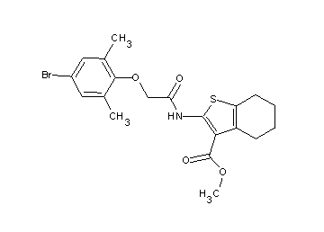 methyl 2-{[(4-bromo-2,6-dimethylphenoxy)acetyl]amino}-4,5,6,7-tetrahydro-1-benzothiophene-3-carboxylate