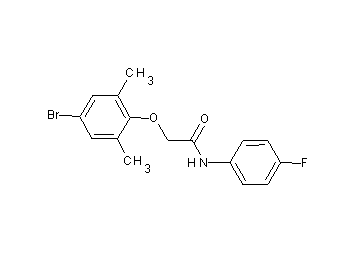 2-(4-bromo-2,6-dimethylphenoxy)-N-(4-fluorophenyl)acetamide