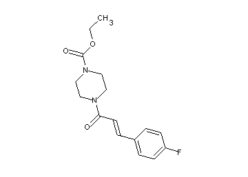 ethyl 4-[3-(4-fluorophenyl)acryloyl]-1-piperazinecarboxylate