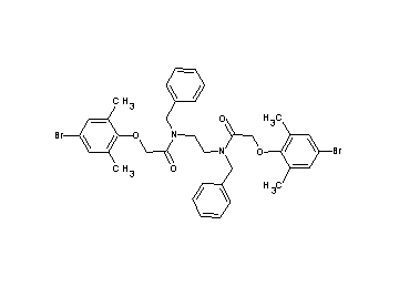 N,N'-1,2-ethanediylbis[N-benzyl-2-(4-bromo-2,6-dimethylphenoxy)acetamide]