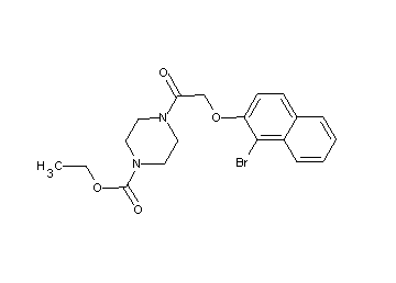 ethyl 4-{[(1-bromo-2-naphthyl)oxy]acetyl}-1-piperazinecarboxylate