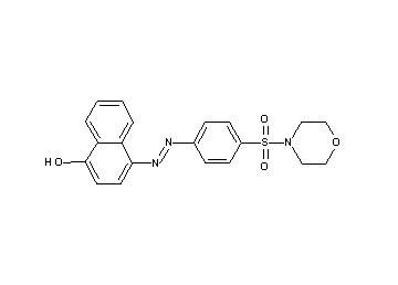 4-{[4-(4-morpholinylsulfonyl)phenyl]diazenyl}-1-naphthol