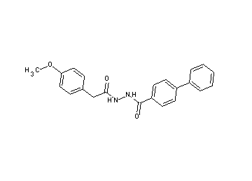 N'-[2-(4-methoxyphenyl)acetyl]-4-biphenylcarbohydrazide