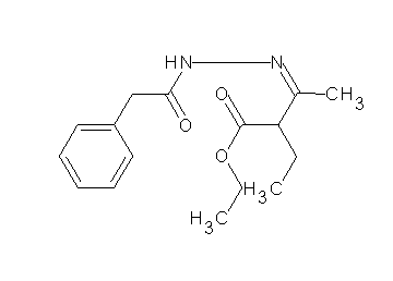 ethyl 2-ethyl-3-[(phenylacetyl)hydrazono]butanoate