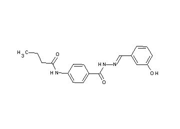 N-(4-{[2-(3-hydroxybenzylidene)hydrazino]carbonyl}phenyl)butanamide