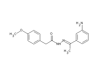 N'-[1-(3-aminophenyl)ethylidene]-2-(4-methoxyphenyl)acetohydrazide