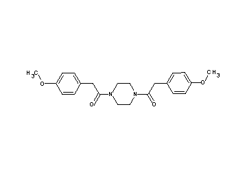 1,4-bis[(4-methoxyphenyl)acetyl]piperazine