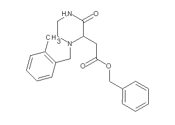 benzyl [1-(2-methylbenzyl)-3-oxo-2-piperazinyl]acetate