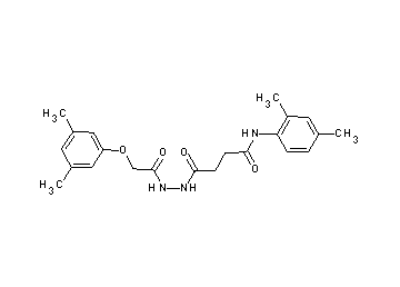 4-{2-[(3,5-dimethylphenoxy)acetyl]hydrazino}-N-(2,4-dimethylphenyl)-4-oxobutanamide