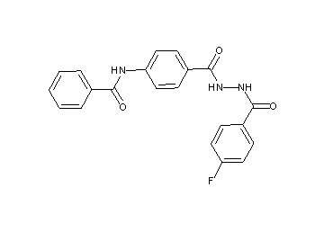 N-(4-{[2-(4-fluorobenzoyl)hydrazino]carbonyl}phenyl)benzamide