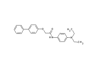 2-(4-biphenylyloxy)-N-[4-(diethylamino)phenyl]acetamide