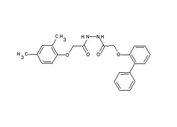 2-(2-biphenylyloxy)-N'-[(2,4-dimethylphenoxy)acetyl]acetohydrazide