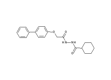 N'-[2-(4-biphenylyloxy)acetyl]cyclohexanecarbohydrazide