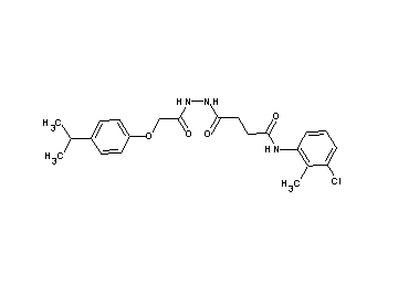 N-(3-chloro-2-methylphenyl)-4-{2-[(4-isopropylphenoxy)acetyl]hydrazino}-4-oxobutanamide
