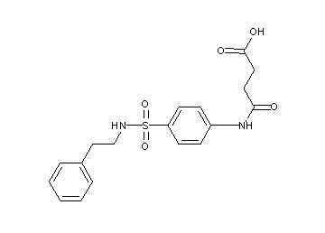 4-oxo-4-[(4-{[(2-phenylethyl)amino]sulfonyl}phenyl)amino]butanoic acid