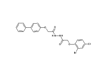 2-(4-biphenylyloxy)-N'-[(2-bromo-4-chlorophenoxy)acetyl]acetohydrazide