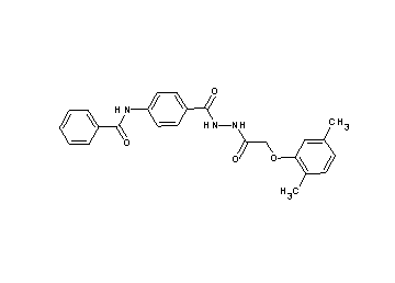 N-[4-({2-[(2,5-dimethylphenoxy)acetyl]hydrazino}carbonyl)phenyl]benzamide
