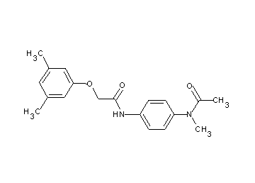 N-{4-[acetyl(methyl)amino]phenyl}-2-(3,5-dimethylphenoxy)acetamide