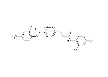 N-(2,4-dichlorophenyl)-4-{2-[(2,4-dimethylphenoxy)acetyl]hydrazino}-4-oxobutanamide